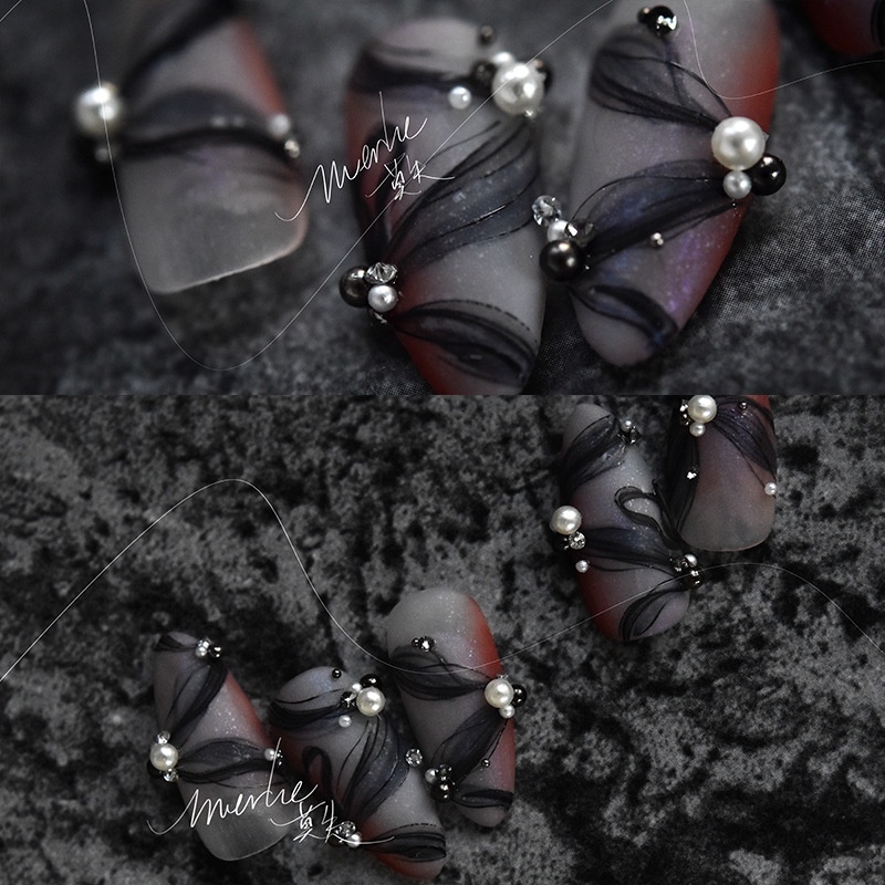 Miếng Dán Trang Trí Móng Tay MS02 Họa Tiết Ruy Băng Xinh Xắn