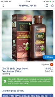 Combo Dầu Gội Dầu Xả DUMI NCT3