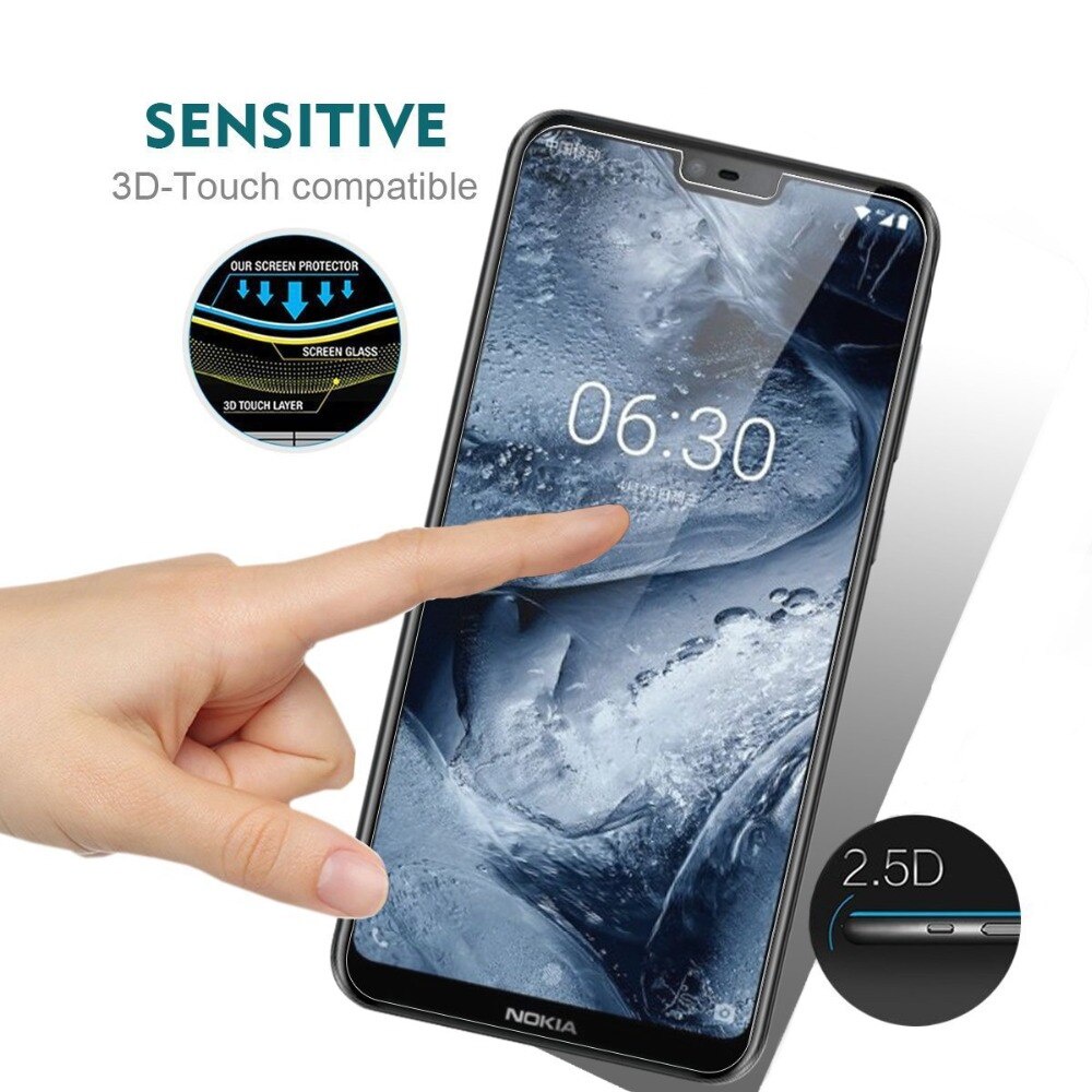 [Ảnh Thật] Kính CL NOKIA 6.1 Plus/ X6 Cường Lực 2.5D Không FULL 9H-0.26mm
