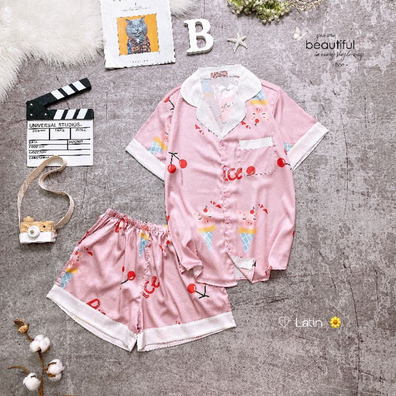 Đồ bộ mặc nhà lụa Latin Boo Boo