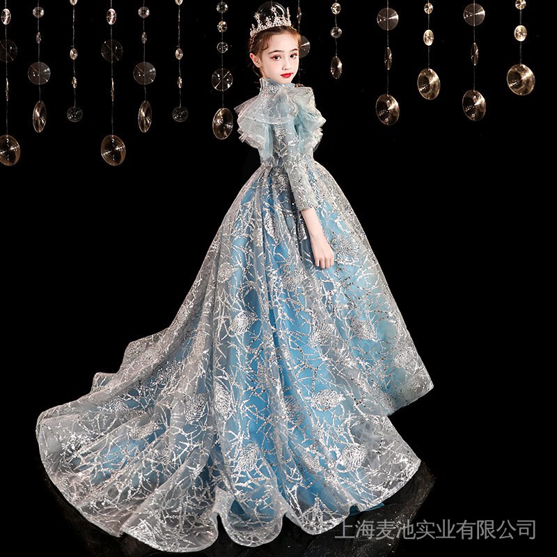 Đầm Công Chúa Họa Tiết Hoa Phong Cách Phương Tây Thời Trang Cho Bé Gái