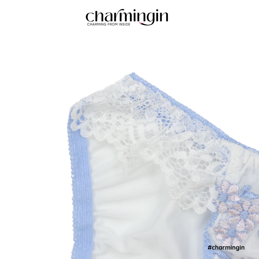 Quần lót cao cấp lưng ren co giãn phối voan hoa thời trang size M, L, LL - QLMF0023