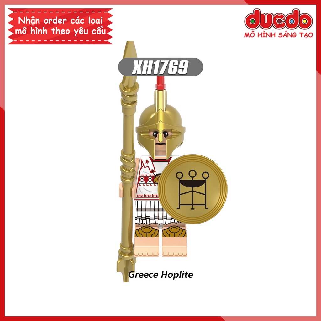 Minifigures lính La mã, Hy lạp trung cổ - Đồ chơi Lắp ghép Xếp hình Mini XINH X0320 Mô hình