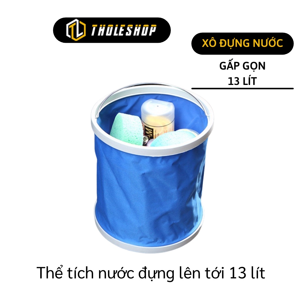 Xô Đựng Nước Gấp Gọn - Thùng Đựng Nước, Dụng Cụ Vệ Sinh Xe Hơi Chống Thấm Nước 5488