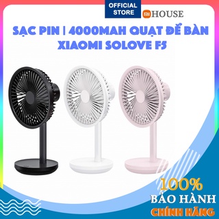 Hỏa tốc | sạc pin | 4000mah quạt để bàn mini xiaomi solove f5 - dùng 12 tiếng- hàng chính hãng mihouse