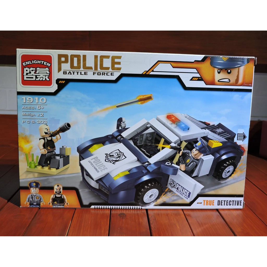 Lắp Ráp Lego ENLIGHTEN, Lắp Ráp Mô Hình Xe Cảnh Sát