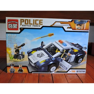 Lắp ráp lego enlighten, lắp ráp mô hình xe cảnh sát