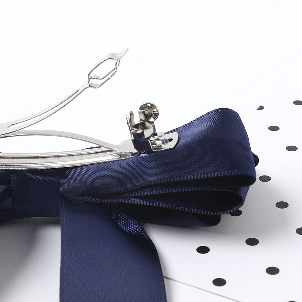 Kẹp Tóc Nơ Vải Satin Xinh Xắn Cho Nữ