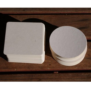 Set 100 đế lót ly giấy trắng 9cm