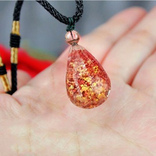 Mặt dây chuyền đá thạch anh màu đỏ tự nhiên