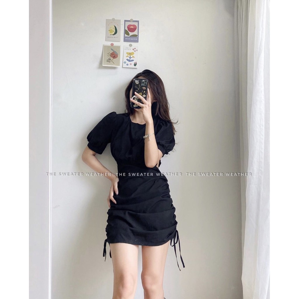 [Mã SKAMA06 giảm 8% tối đa 50K đơn 250K] Váy liền khoét eo dây rút | BigBuy360 - bigbuy360.vn