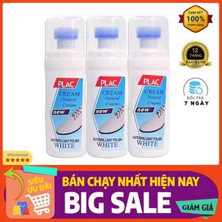 Chai nước tẩy trắng giày dép - túi xách Plac kèm đầu chùi tiện dụng dễ dàng sử dụng/ Chai plac thần thánh lau giày