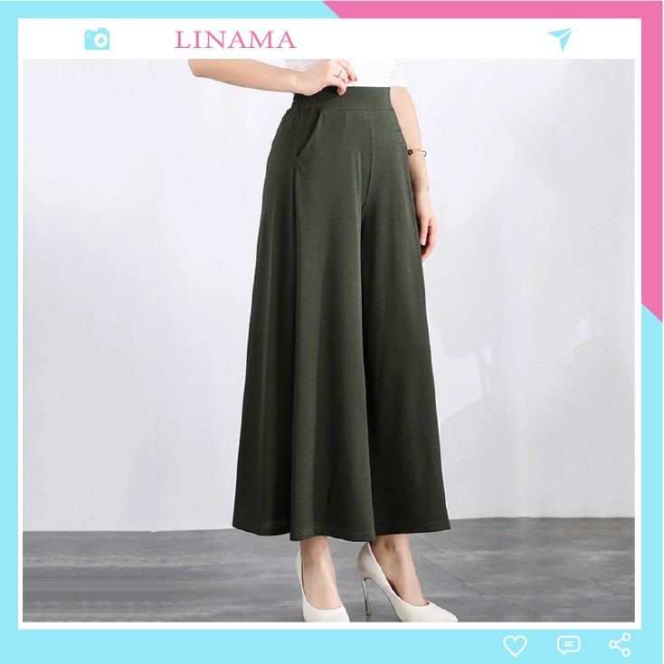 Quần ống suông lưng cao cạp chun xịn xò che khuyết điểm cho các nàng LN03 | BigBuy360 - bigbuy360.vn