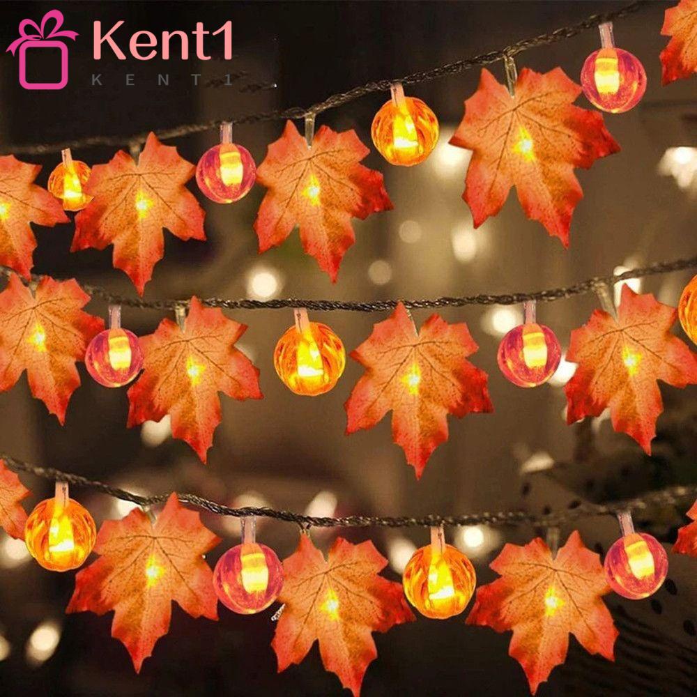 kent  Led light maple leaf jack-o-lantern string Christmas Halloween decoration battery light bar