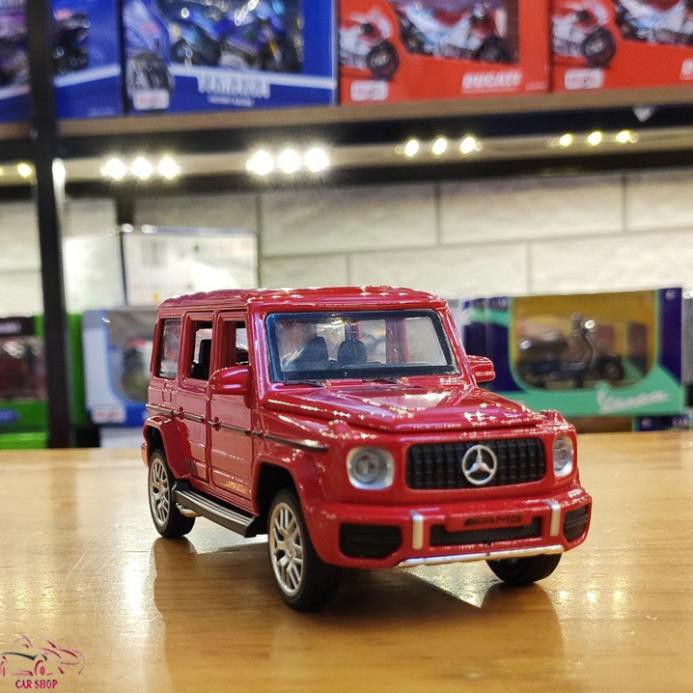 Xe mô hình hợp kim Mercedes G63 AMG tỉ lệ 1:32 màu đỏ