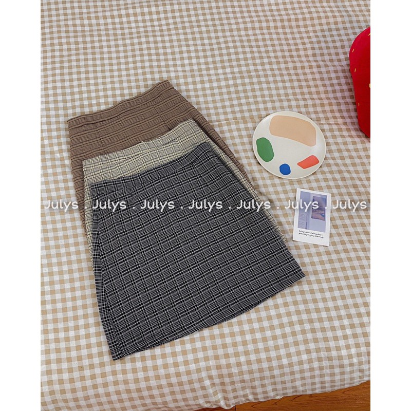 [Mã FADIRECT20 giảm 20K đơn 150K] Chân váy chữ A kẻ 3 màu (ảnh thật shop chụp kèm video)