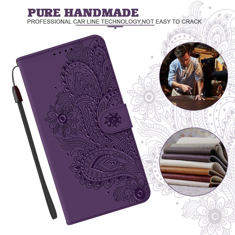 Bao Da Điện Thoại In Hoa Văn Sang Trọng Cho Samsung Galaxy A11 A21 A31 A41 M51 A21S M21 M31S wallet soft pu leather flip case cover | BigBuy360 - bigbuy360.vn