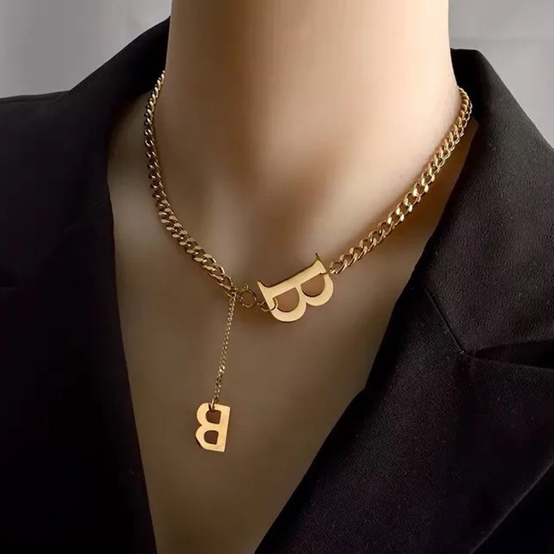 Vòng cổ Mặt Chữ B Thời Trang Dành Cho Nữ