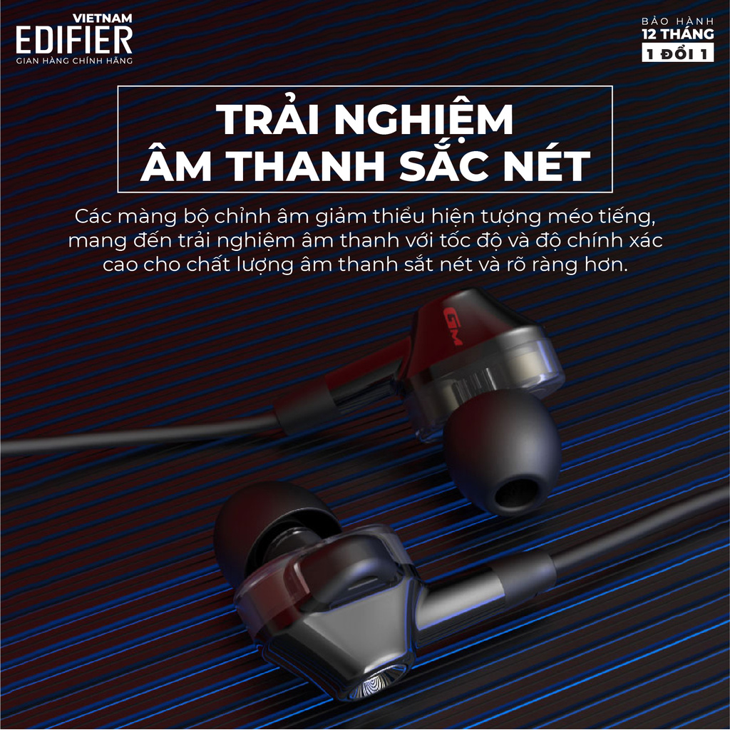 Tai nghe gaming EDIFIER GM2 SE Micro chống ồn Âm thanh sống động - Hàng phân phối chính hãng - Bảo hành 12 tháng 1 đổi 1