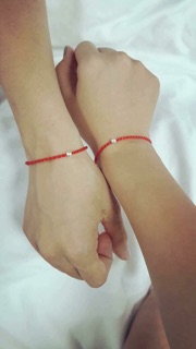 Vòng chỉ đỏ may mắn bi bạc