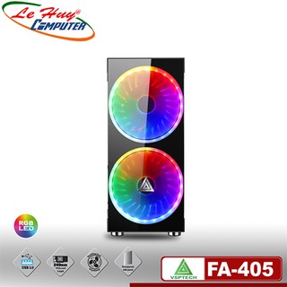 Vỏ case máy tính VSP FA-405 eSPORT (Có Sẵn 2 Fan 20cm LED ARGB)