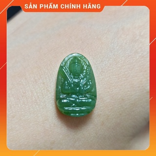 Mặt dây chuyền phật bản mệnh jade mini màu xanh