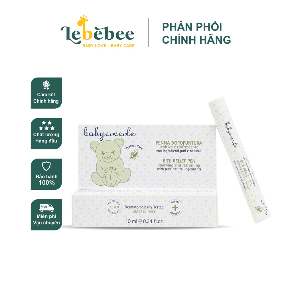 Bút Chấm vết Muỗi Đốt Babycoccole 0M+ Chiết xuất Hạnh Nhân và Dầu oliu 10ml