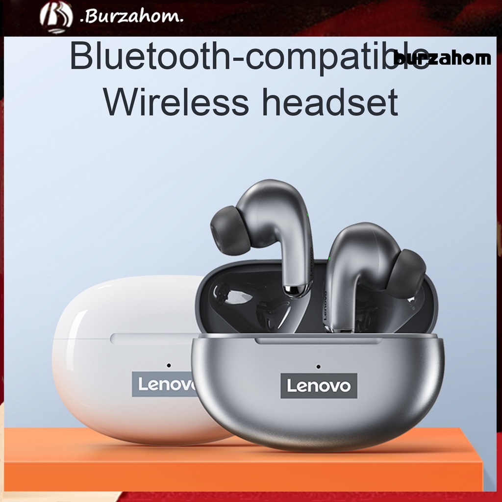 1 Cặp Tai Nghe Không Dây Bluetooth 5.0 Chống Thấm Nước Có Micro Tiện Dụng Cho Lenovo LP5