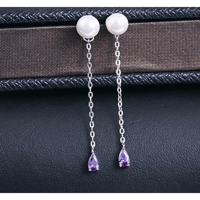 Bông Tai Chuỗi Dài Bạc 925 Cao Cấp S147