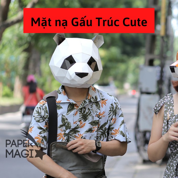 Mặt Nạ Gấu Trúc Cute - PaperMagix