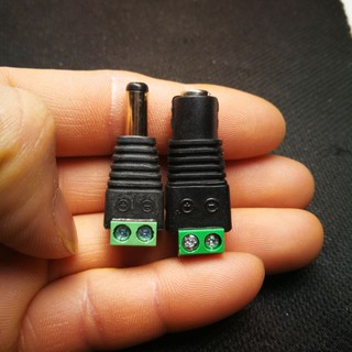 Jack nguồn DC đực, jack nguồn DC cái chuẩn 5.5x2.1mm.