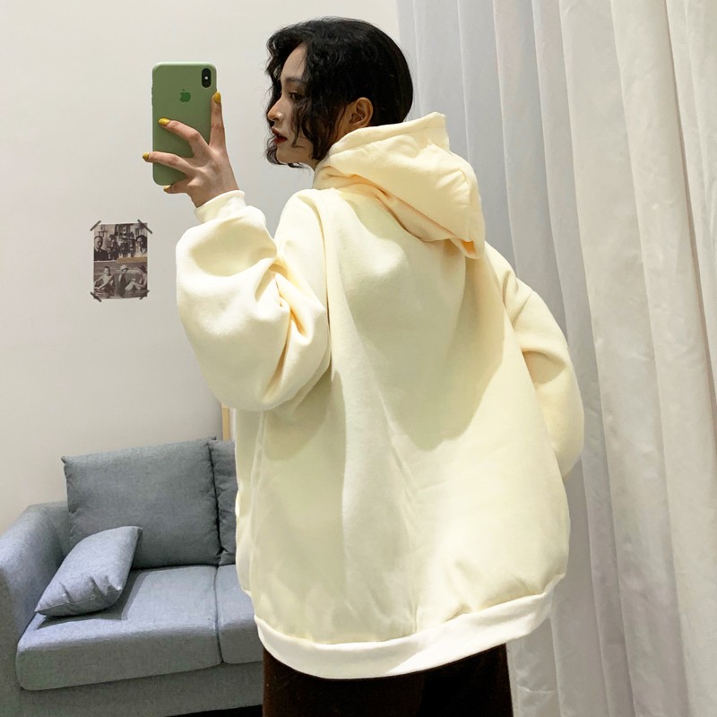 Áo hoodie họa tiết thêu phong cách Hàn Quốc thời trang cho nữ | BigBuy360 - bigbuy360.vn