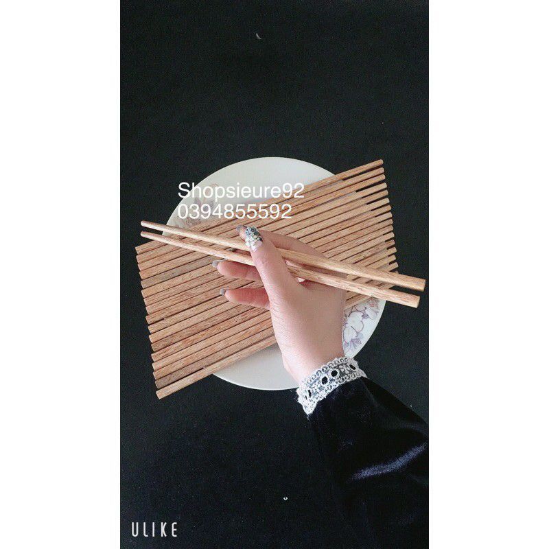 đũa gỗ -đũa dừa ăn cơm(10 đôi)