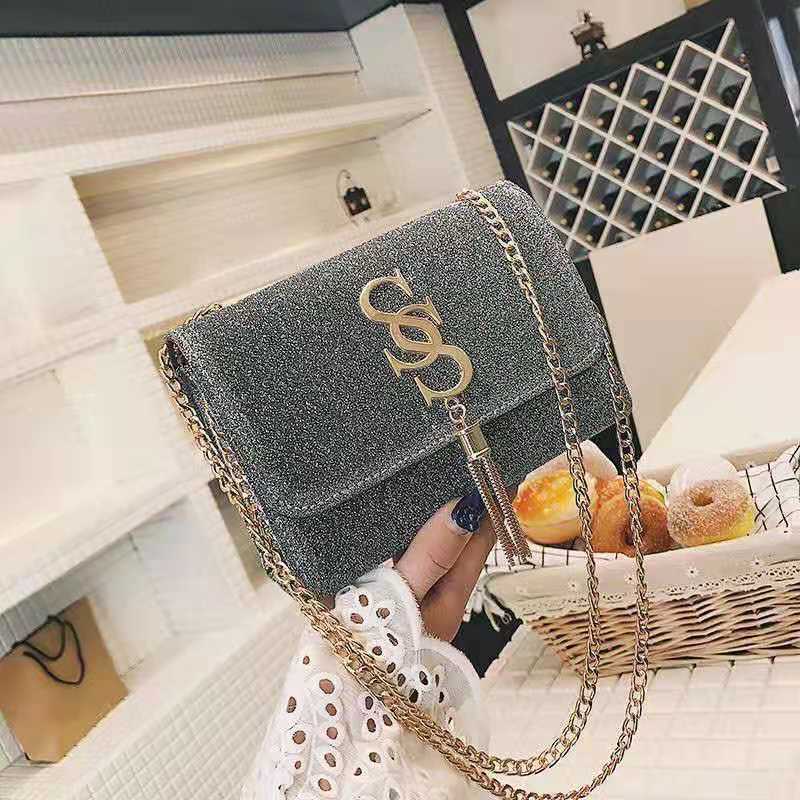 Túi đeo chéo dây kim loại thời trang cho nữ
