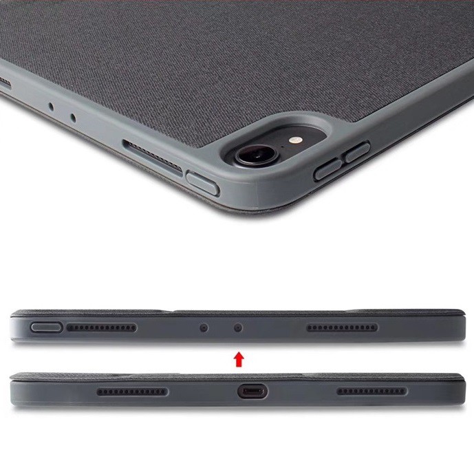 Bao da Mutural cho iPad Pro 11.0/12.9 2018/2020/2021/Air 2/3/4/10.9/10.5/10.2/Gen 7/8/9.7/6/Mini 4/5 có khay đựng bút | BigBuy360 - bigbuy360.vn