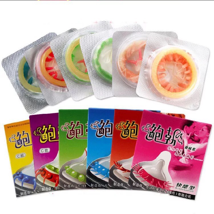 Bao Cao Su Runbo Siêu mỏng gân gai bi Nhiều Gel