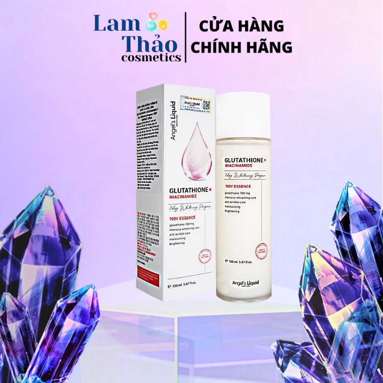 Nước Thần Dưỡng Sáng, Se Lỗ Chân Lông Angel's Liquid Glutathione plus Niacinamide 700V Essence 150ml