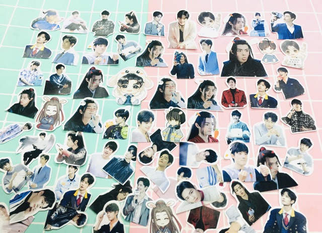 20-50 Sticker tiêu chiến , Sticker vương nhất bát bóc dán