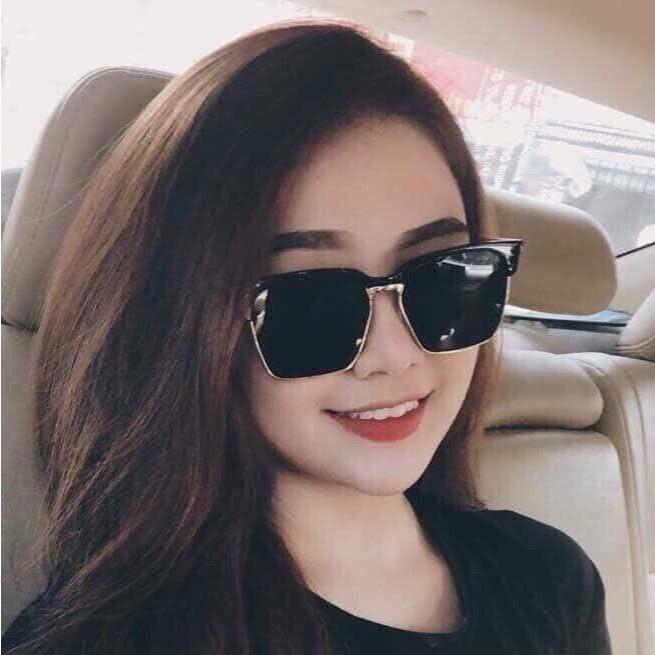 Kính mát nam nữ gọng vuông thời trang cao cấp, kính râm chống tia UV phong cách Hàn Quốc sang trọng LUMINA 202