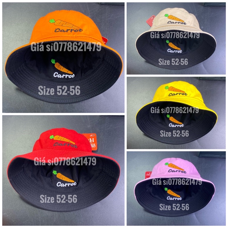Mũ bo cụp 2 mặt bucket bé trai bé gái 2 tuổi đến 6 tuổi thời trang