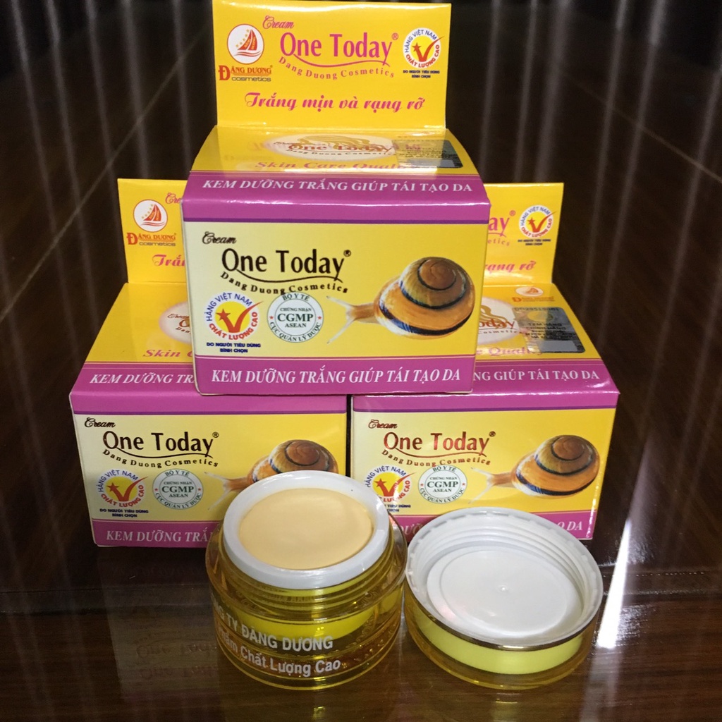 Kem dưỡng trắng da giúp tái tạo da One Today ốc sên 9g