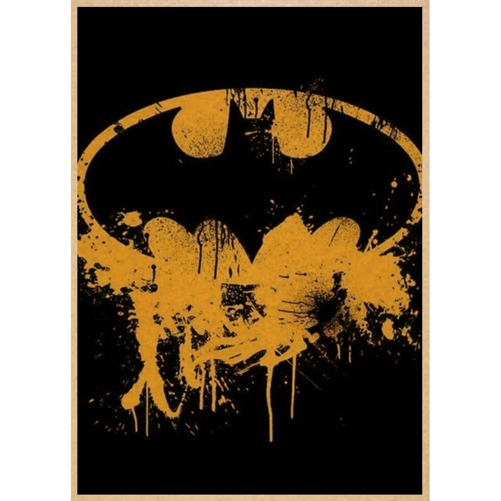 Poster hình siêu anh hùng Batman trang trí nội thất