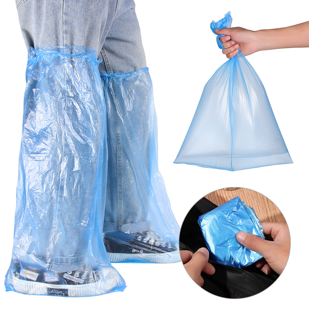 Set 1/5/10 Cặp Bọc Giày Đi Mưa Chống Nước Chống Trượt Sử Dụng Một Lần