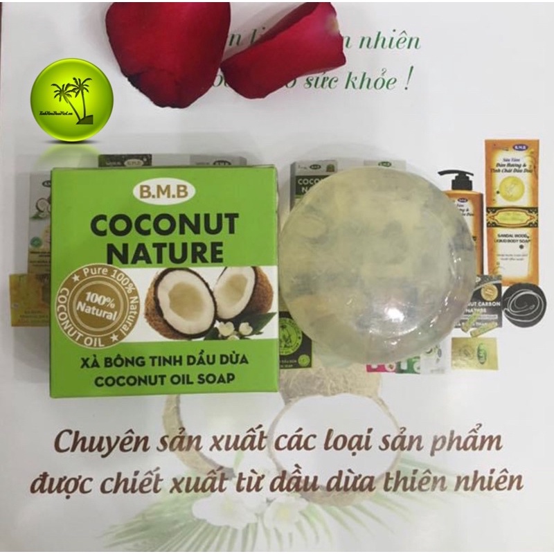 XÀ BÔNG TINH DẦU DỪA BMB LÀM SẠCH DƯỠNG SÁNG DA GIẢM THÂM NÁM 95g