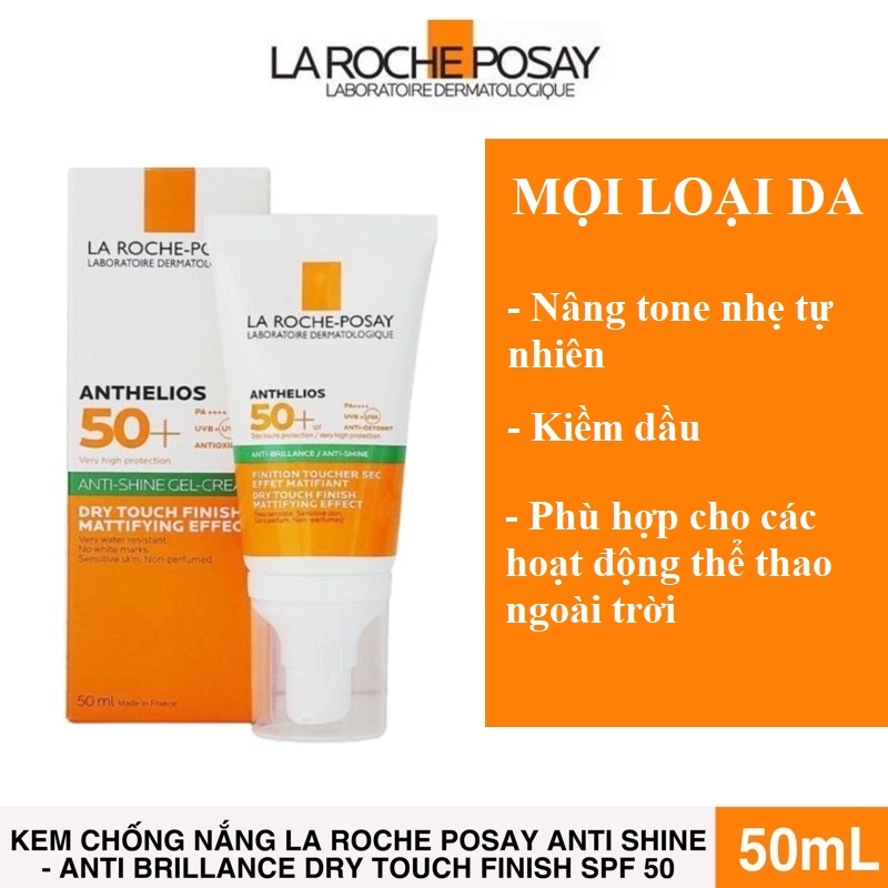 La Roche Posay Anthelios Shaka fluid SPF50+ Kem Chống Nắng Thế Hệ Mới kiềm dầu 50ml