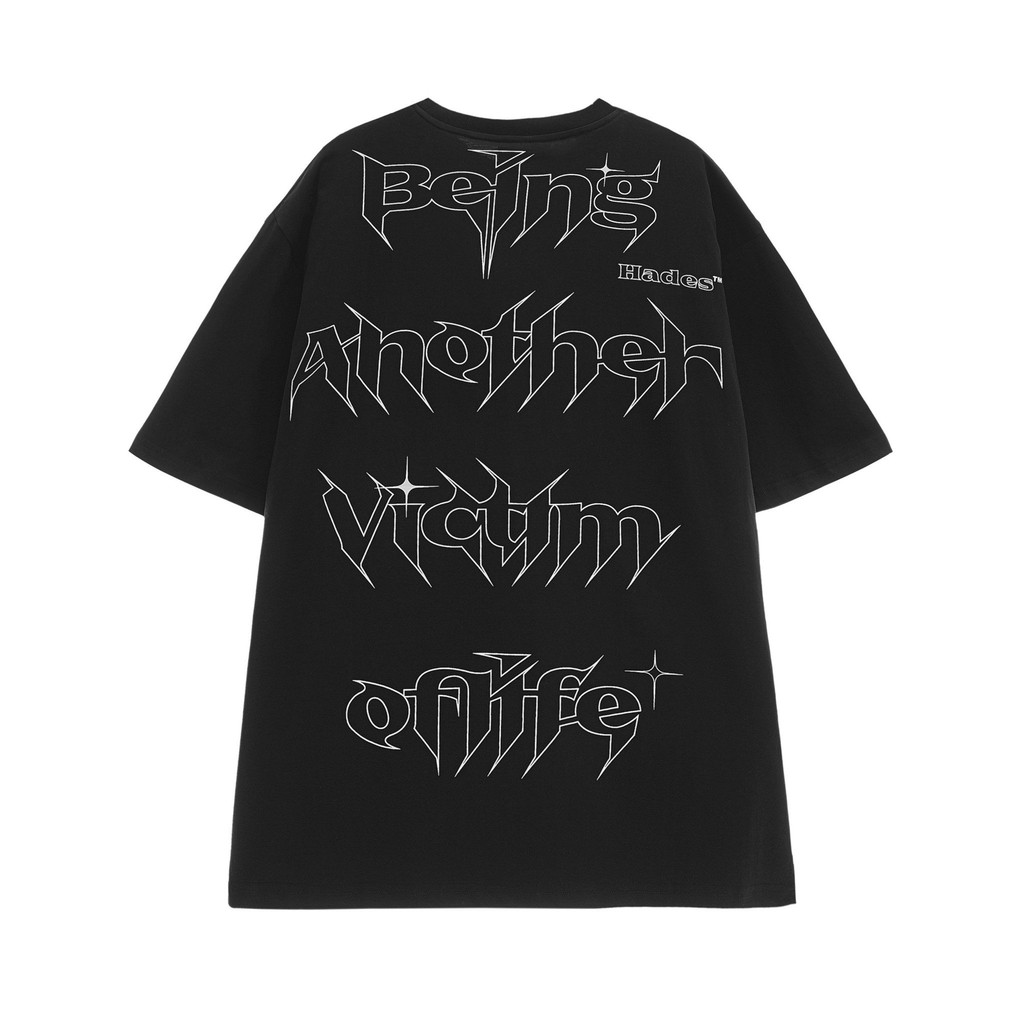 Áo Thun Tay Lỡ Unisex VICTIM 100% Cotton - HADES Brand Chính Hãng