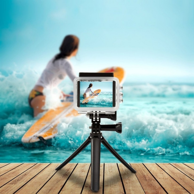 Gậy Selfie 3-Way PULUZ Cho Camera GoPro, SJCam, Xiaomi Yi