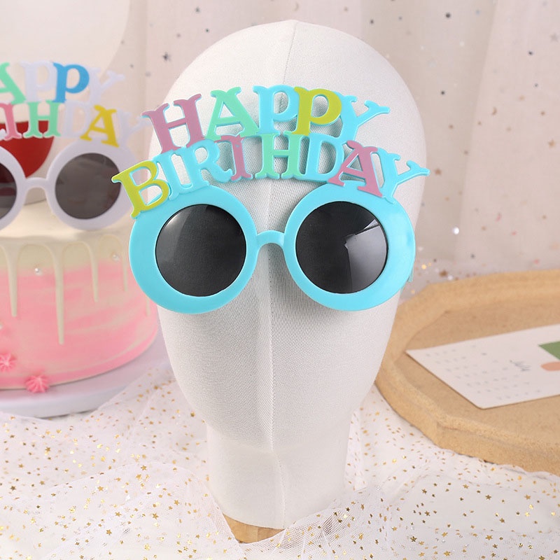 Mắt Kính In Chữ Happy Birthday Ngộ Nghĩnh