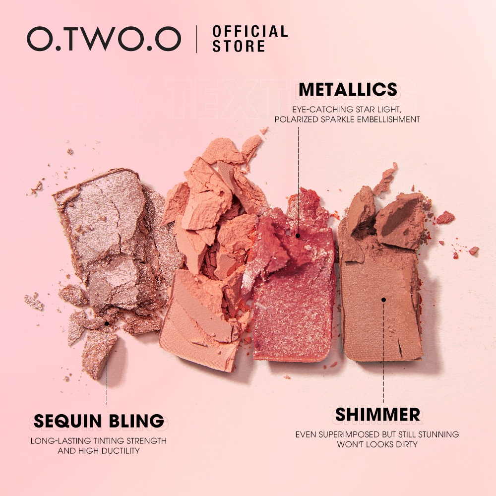 Phấn mắt O.TWO.O màu nhũ lấp lánh bắt sáng cao chống thấm nước 10g | BigBuy360 - bigbuy360.vn