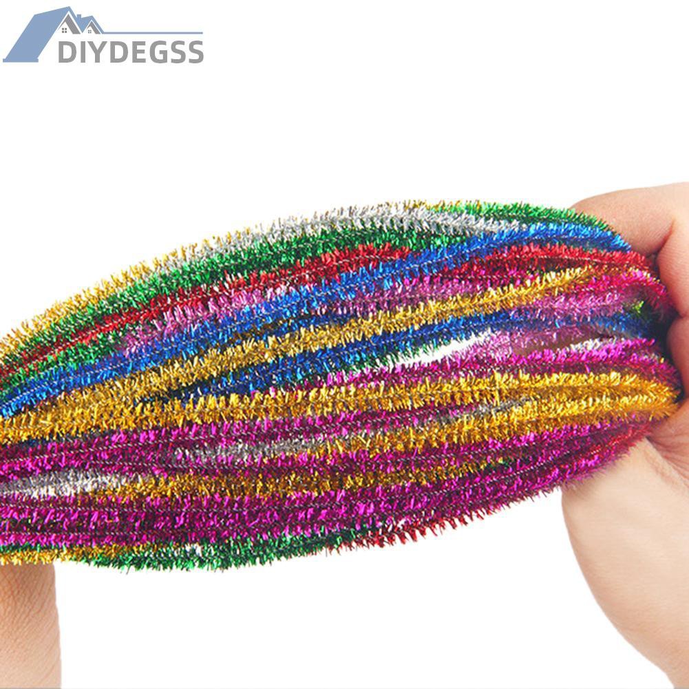 Set 100 Dây Bọc Vải Nhung Kim Tuyến 12.2 '' Tự Làm Đồ Chơi Cho Bé | BigBuy360 - bigbuy360.vn